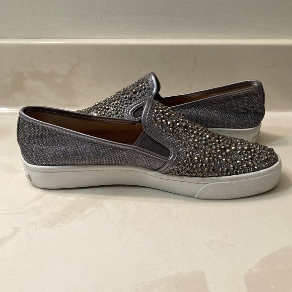 International Concepts‎ Sammee2, Size 7.5, Silver Studded Slip On Sneaker Loafer - Picture 3 of 10